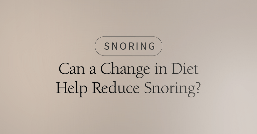 Can a Change in Diet Help Reduce Snoring?