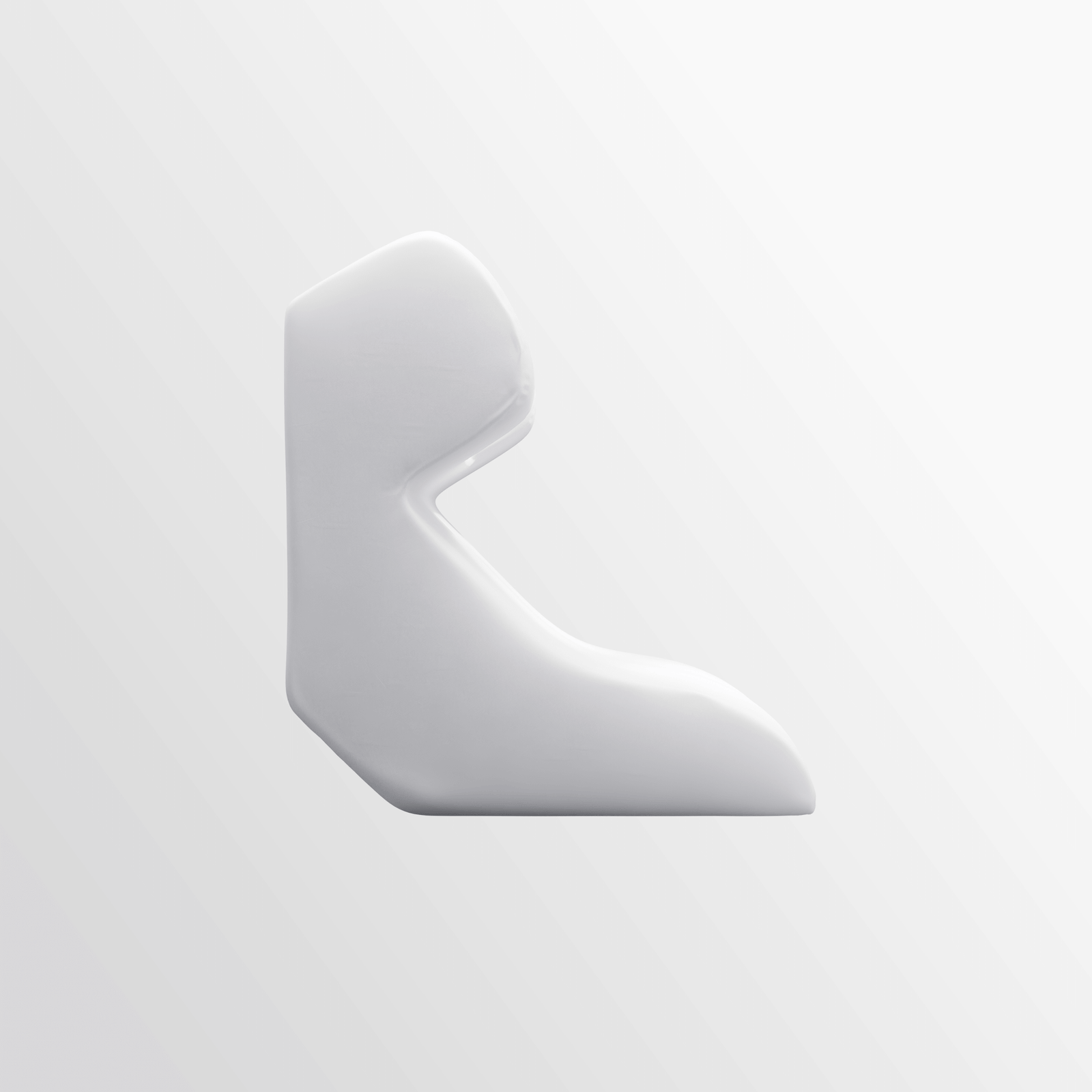 The Snorinator® pillow, an anti-snoring pillow viewed from the side