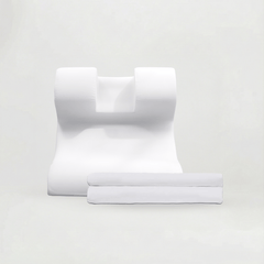 The Snorinator® pillow and the fitted pillowcase, size large