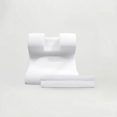 The Snorinator® pillow and the fitted pillowcase, size small