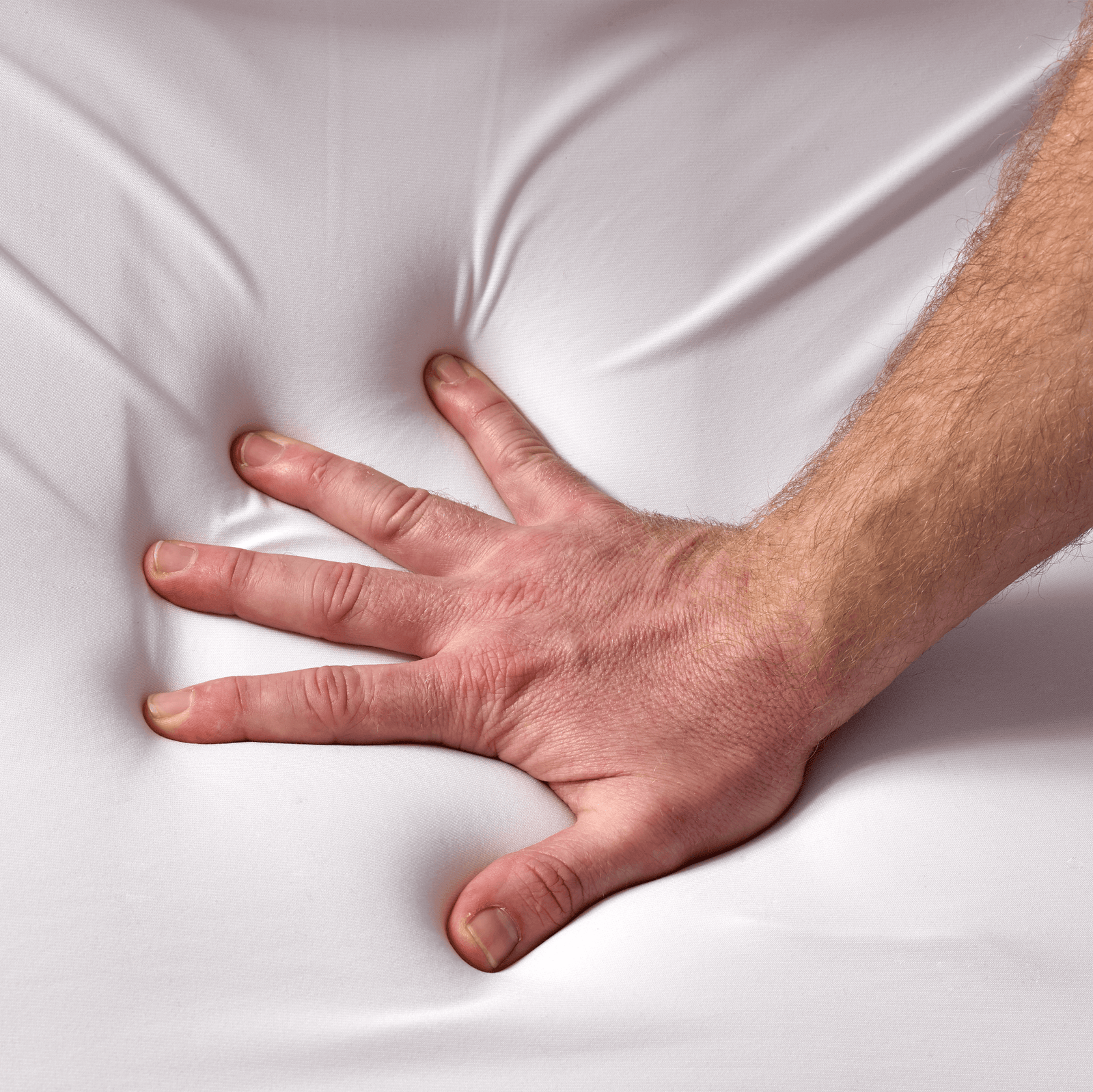 Anti-snoring memory foam wedge pillow (close-up of soft, breathable material)