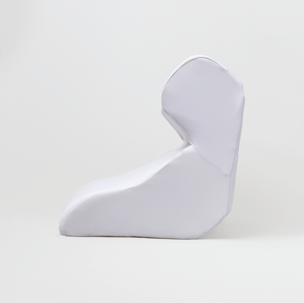 Anti-snoring memory foam wedge pillow (side view, showing height)